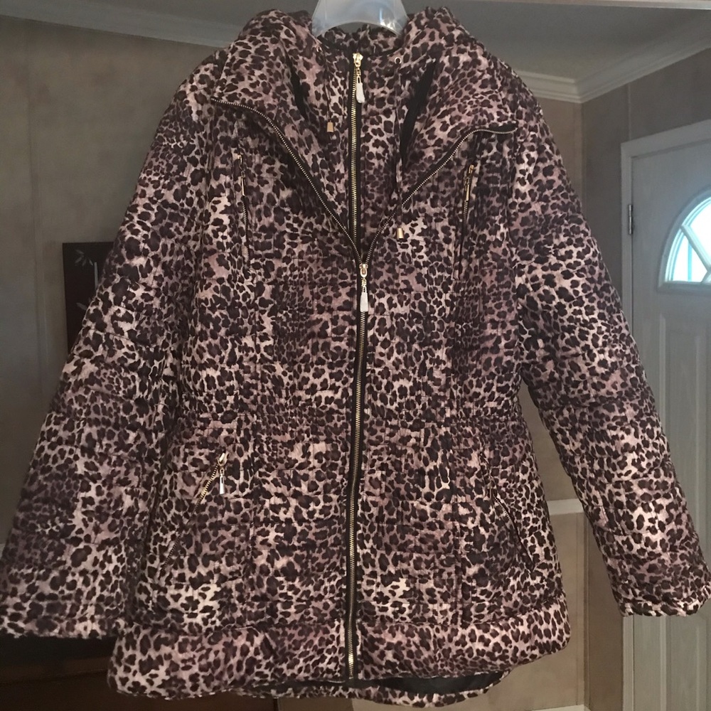 Animal Print Lightweight Parka NWOT